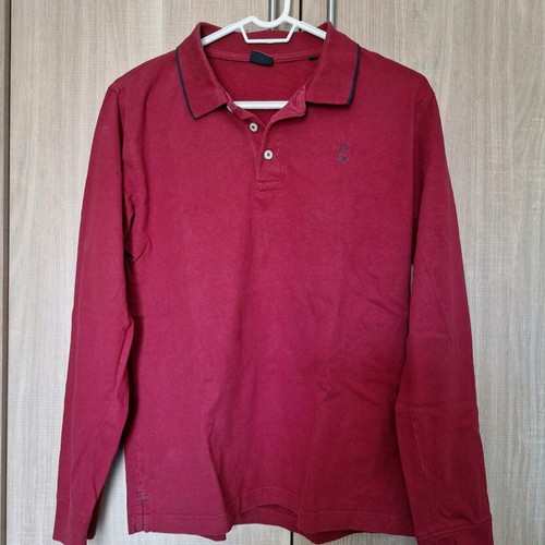 P- CLUB men's polo shirt used, size Medium, red