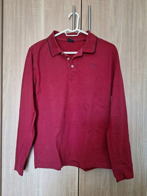 P- CLUB men's polo shirt used, size Medium, red
