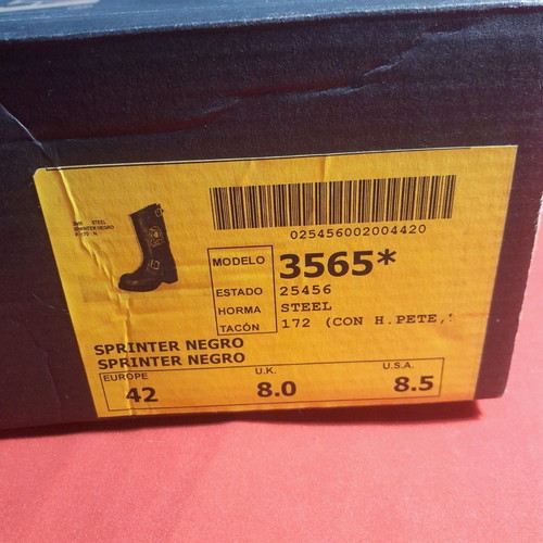 Sendra N42 handmade boots new black