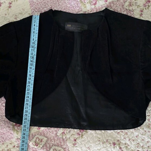 BSB velvet bolero black size medium new
