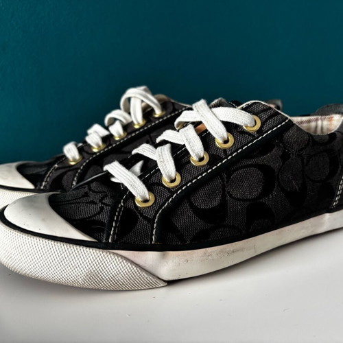 Coach athletic shoes like new, black, size 37