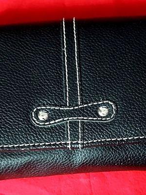 Leather wallet new in black color