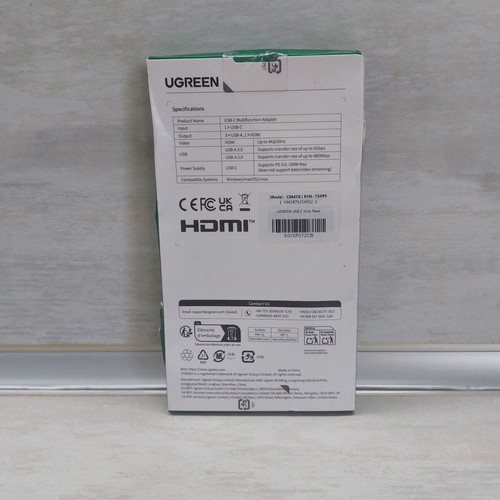 Ugreen USB-C Hub 5-in-1 Revodok 105 new with 4K HDMI and 100W PD