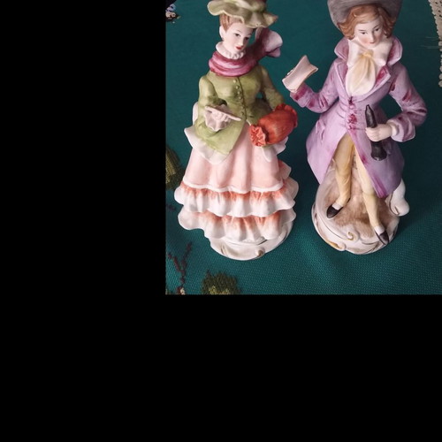 Vintage porcelain figures like new, made in Japan, 21 cm height