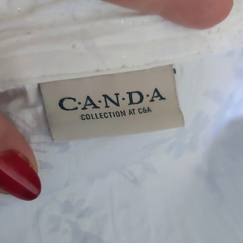 C&A CANDA women's shirt with transparent floral print