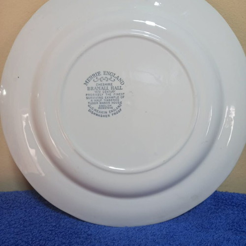 Vintage J&G Meakin Merrie England Plate used, ironstone with Bramall Hall design