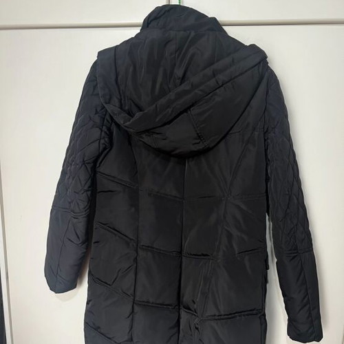 Splendid women's jacket small black like new, long and warm