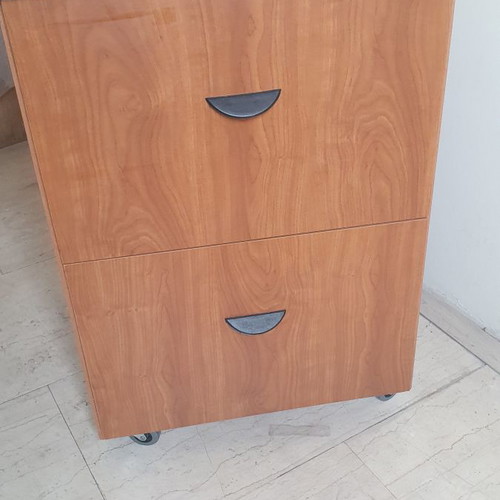 Filing cabinet used, height 76cm, length 58cm, width 50cm