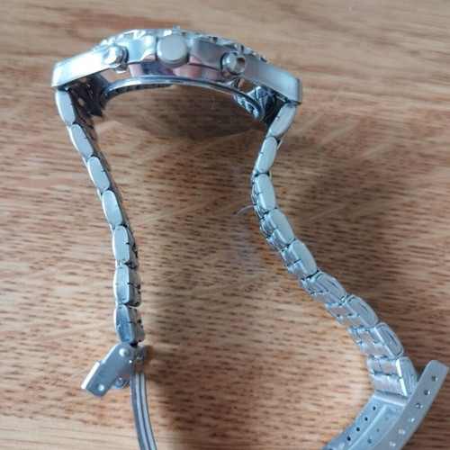 Swiss Military wristwatch 1515.9 like new, waterproof, steel with chronograph