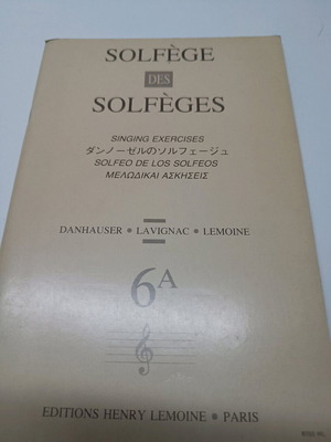 Lemoine Solfeges 6A new music study book