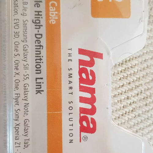 Hama HDMI-MHL cable like new for TV to mobile connection