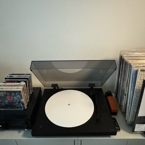 Acrylic Slipmat 12” λευκό glossy 3mm για πικάπ σαν καινούργιο