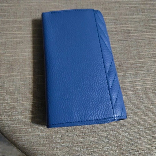 Lavor leather wallet new, blue