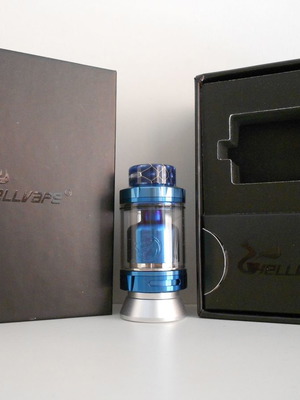 Hellvape Rebirth RTA 2ml μπλε-ασημί καινούργιο