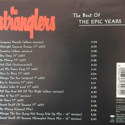 The Stranglers The Best Of The Epic Years CD used, rock