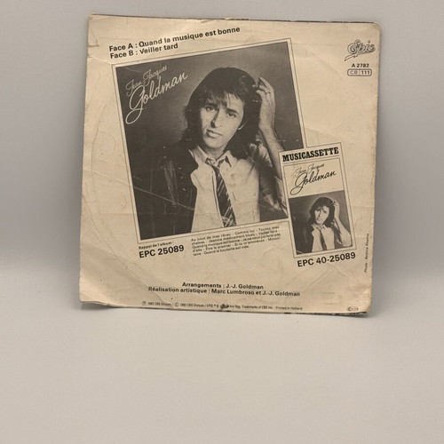 Jean-Jacques Goldman Quand La Musique Est Bonne vinyl used