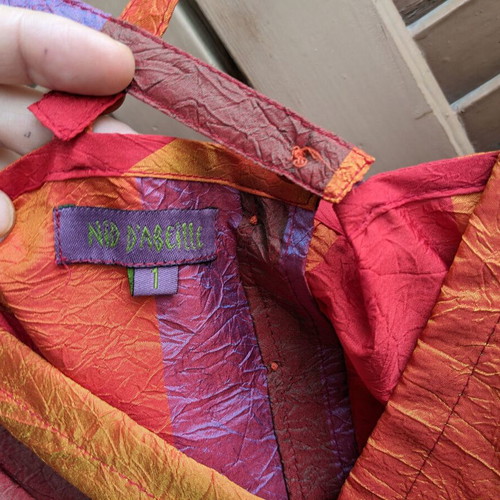 Boho summer dress Nid d’ Abeille like new, purple and orange, size M