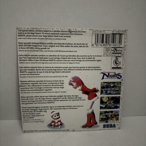 Christmas Nights Into Dreams Sega Saturn Promo Game like new