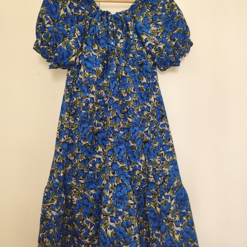 Floral dress blue electric size XXXL used
