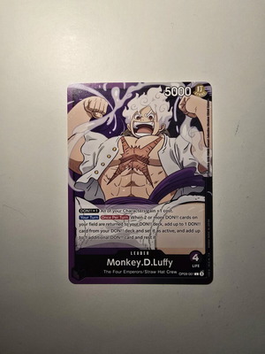 Monkey D. Luffy One Piece Card Game OP09-061 Leader like new