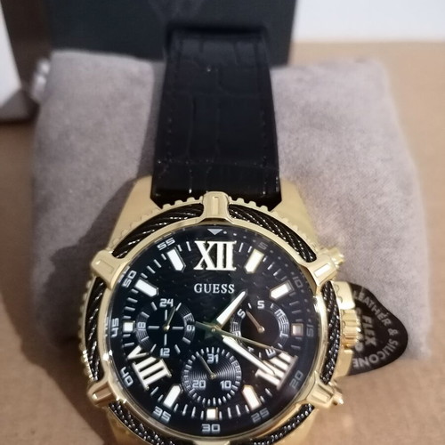Guess Apex GW0053G3 men's watch new, gold stainless steel