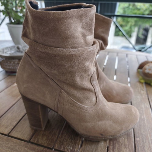 Castor ankle boots beige size 38 like new