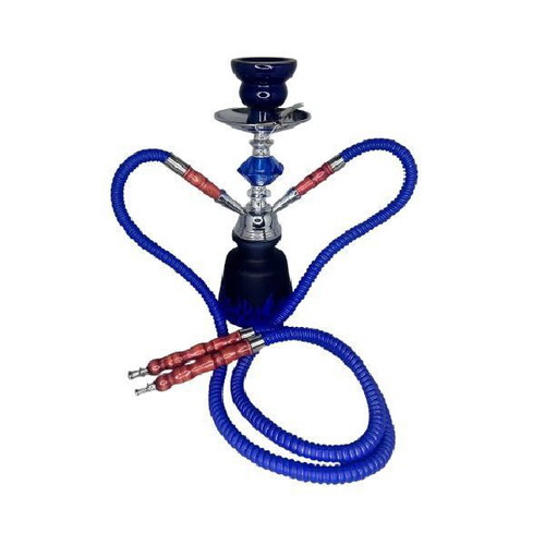 Blue double hookah 29cm new