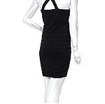  Bershka μαύρο στενό φόρεμα size L