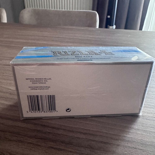 Rizla Micron Rolling Papers new, box of 50 booklets
