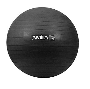 Amila Μπάλα Pilates 65cm, 1.35kg σε Μαύρο Χρώμα