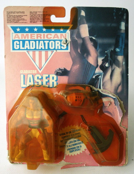 VINTAGE 1991 AMERICAN GLADIATORS LASER GLADIATOR ΦΙΓΟΥΡΑ MATTEL ΚΑΙΝΟΥΡΓΙΑ !