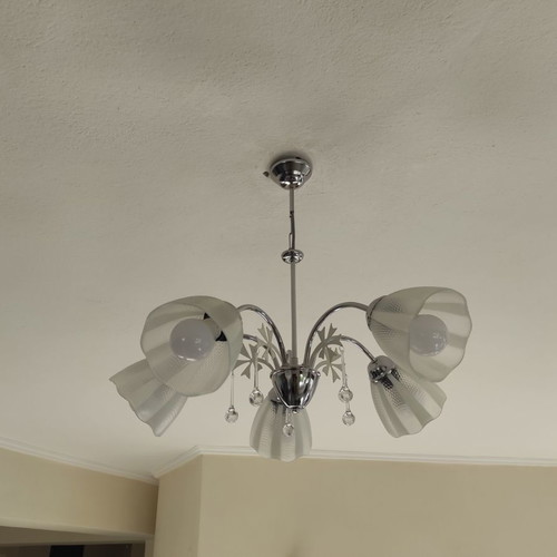 Exhibition chandelier new, 2 pieces, E27 bulbs not included