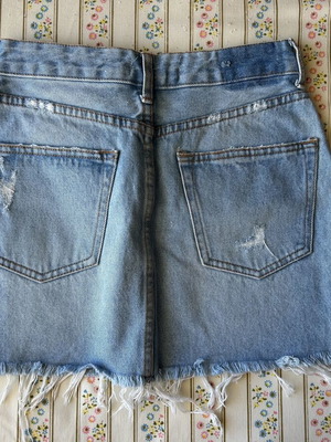 Bershka denim skirt like new, blue, size XS