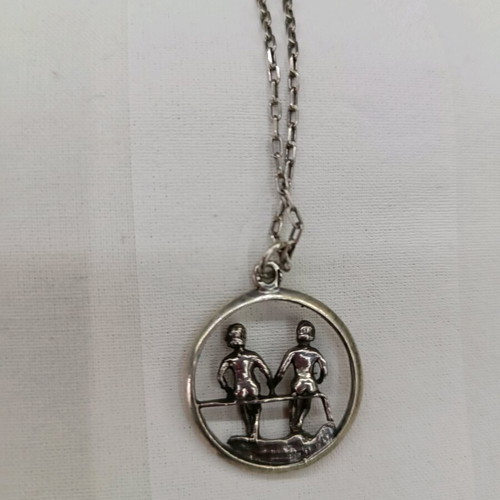 Gemini pendant used with 925 silver chain
