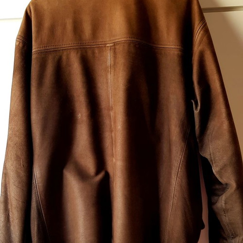 Marco' Polo leather jacket used, brown, size Large