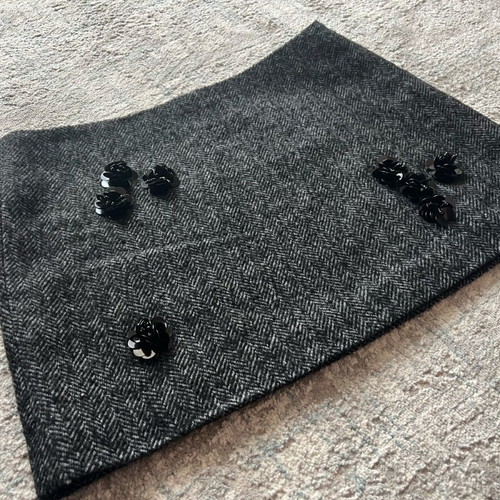 Zara gray mini skirt herringbone like new