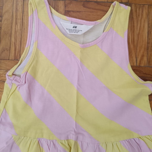 H&M striped cotton dress for ages 4-6