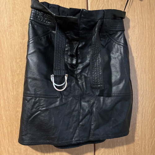Attrattivo leather skirt size M like new, black