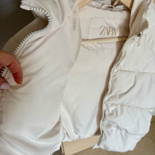Zara kids' jacket cream like new, size 140 cm