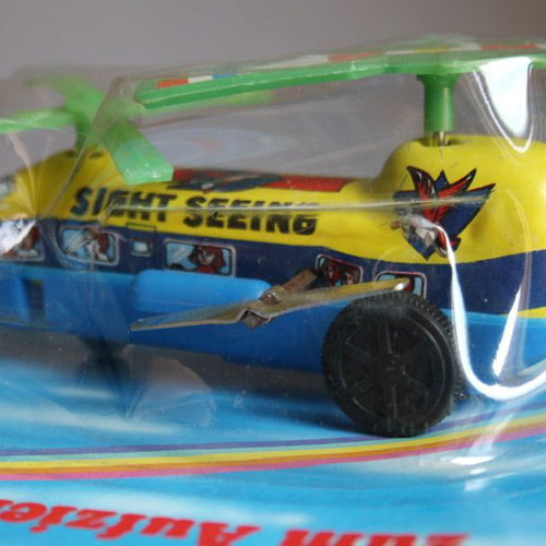 Vintage 80's Chinook Metal Wind-Up Helicopter HP sealed
