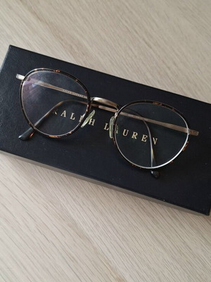 Ralph Lauren glasses like new, vintage rare design, brown and gold
