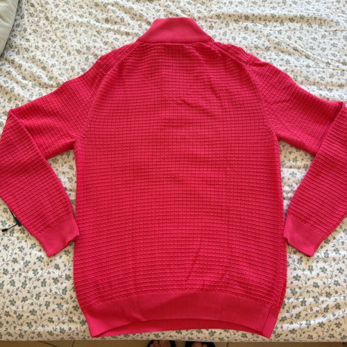 Gant sweater with zipper like new, watermelon red, size M