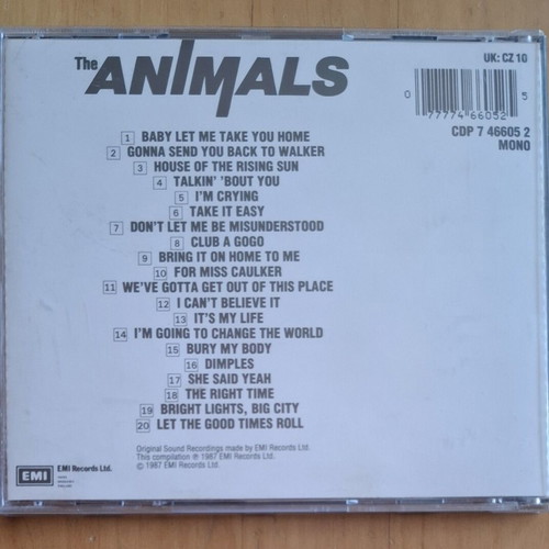 The Animals The Singles Plus CD used, rock