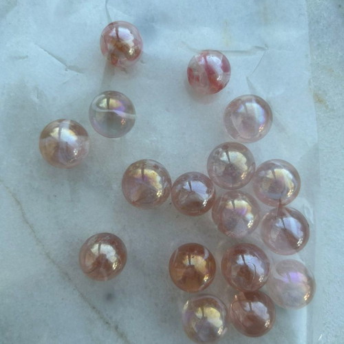 Marbles used, pink shade, pack of 17