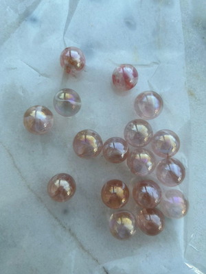 Marbles used, pink shade, pack of 17