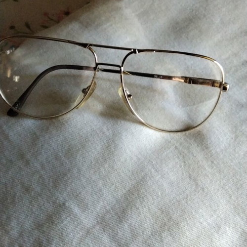 Vintage Aviator Eyeglass Frame gold, like new, size 56