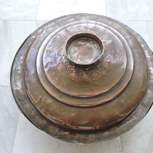Copper pot used vintage era