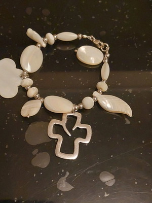 Βραχιόλι 925 mother of pearl σαν καινούργιο, OXETTE 19εκ.