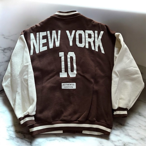 Zara New York boys' jacket size 11–12 years, like new, brown and white