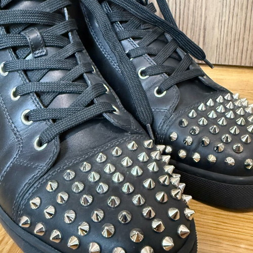 Christian Louboutin sneakers used, black, size 41 with spikes